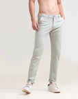 Pisa Green : Cotton Comfort Fit Pants