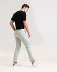 Pisa Green : Cotton Comfort Fit Pants