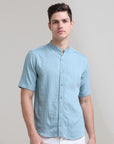 Classic Comfort: Solid Regular Fit Half Sleeve Shirt