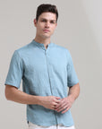 Classic Comfort: Solid Regular Fit Half Sleeve Shirt