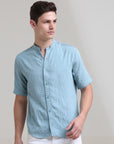 Classic Comfort: Solid Regular Fit Half Sleeve Shirt