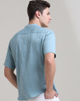 Classic Comfort: Solid Regular Fit Half Sleeve Shirt