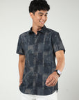 Chiton Graphite Printed Shirts