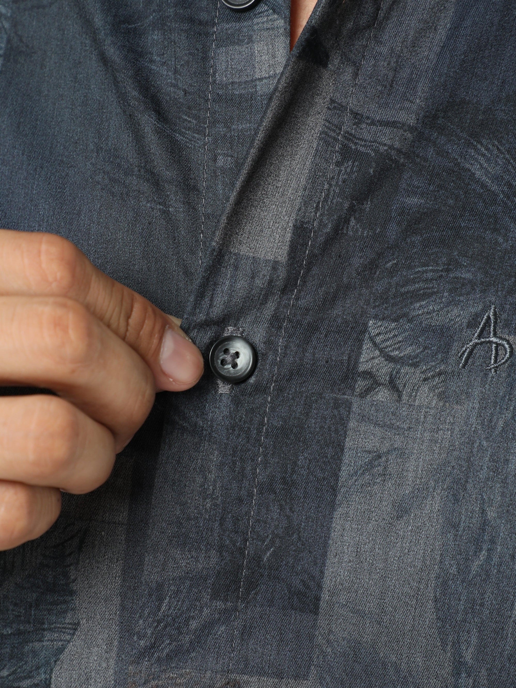 Chiton Graphite Printed Shirts