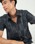 Chiton Graphite Printed Shirts