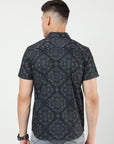 Chiton Black Print Shirts