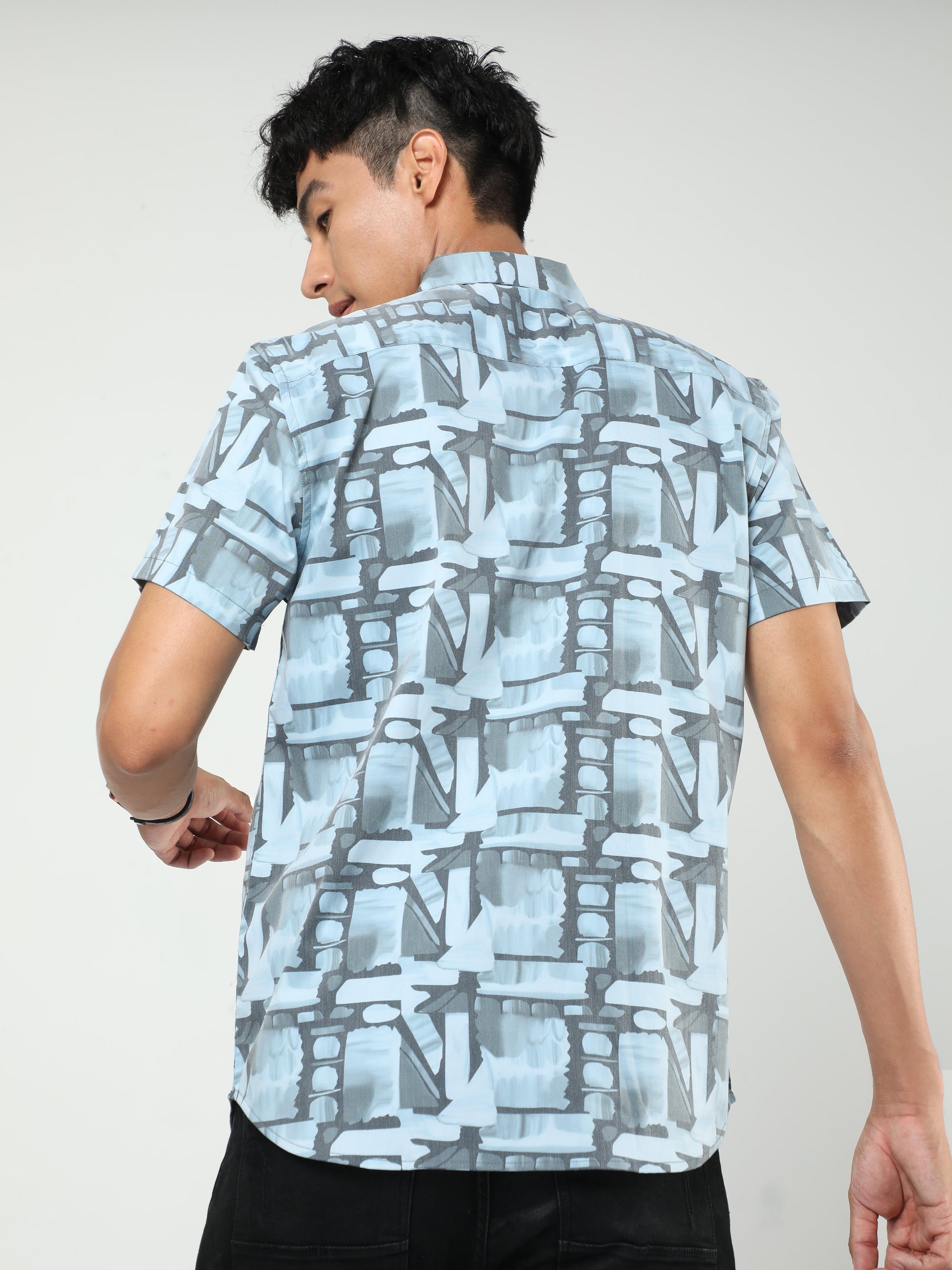 Chiton Bluebell Printed Shirts