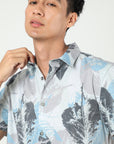 Chiton Oyster White Printed Shirts