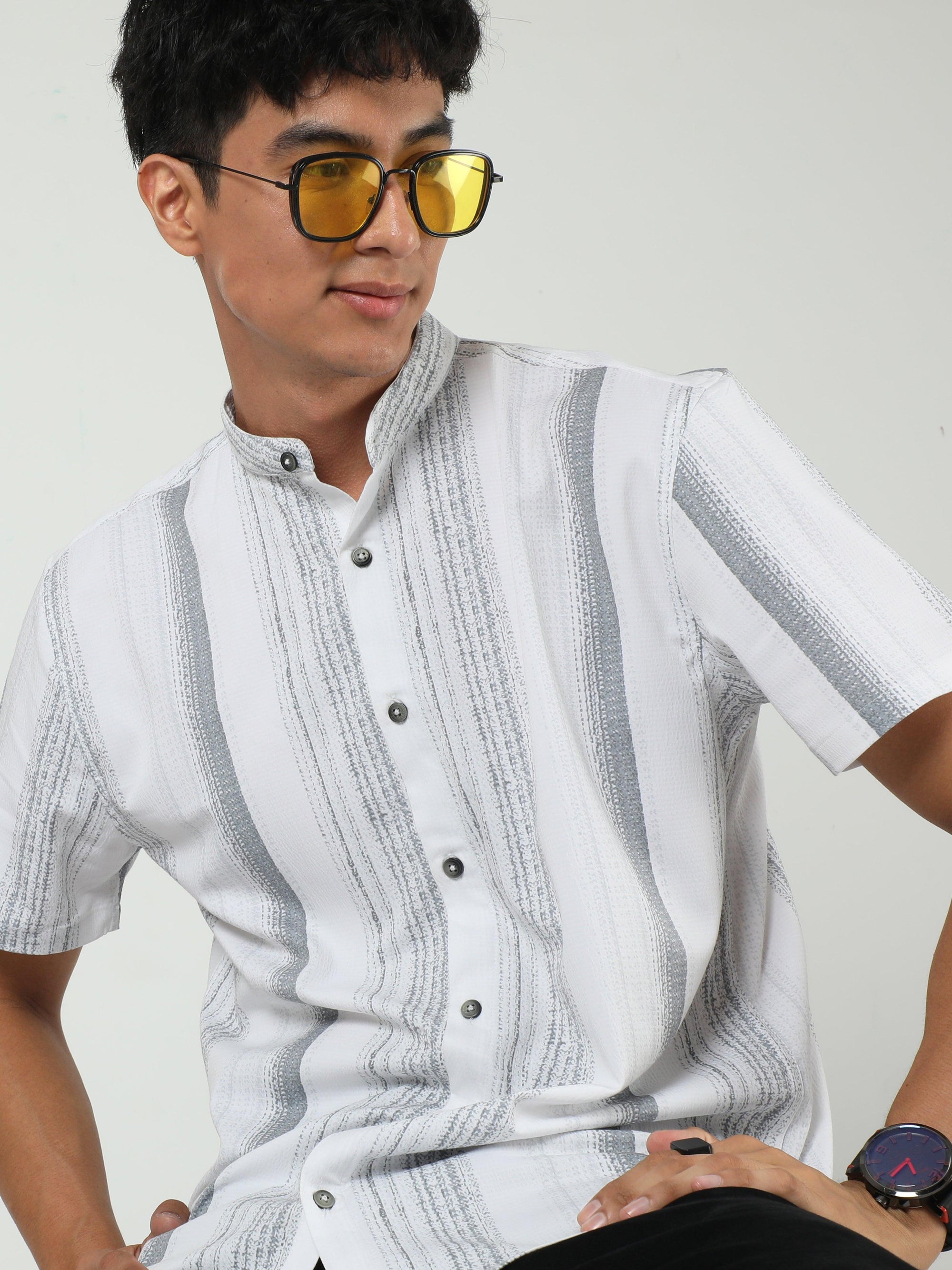 Cracked Stripe Shirt