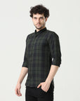 Refined Dark Green Slim Fit Shirt