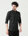 Refined Dark Green Slim Fit Shirt