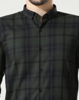 Refined Dark Green Slim Fit Shirt