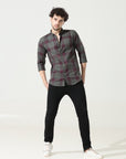 Elegant Wine Slim Fit Shirt