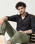 Crocodile Green Slim Fit Shirt