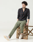 Crocodile Green Slim Fit Shirt