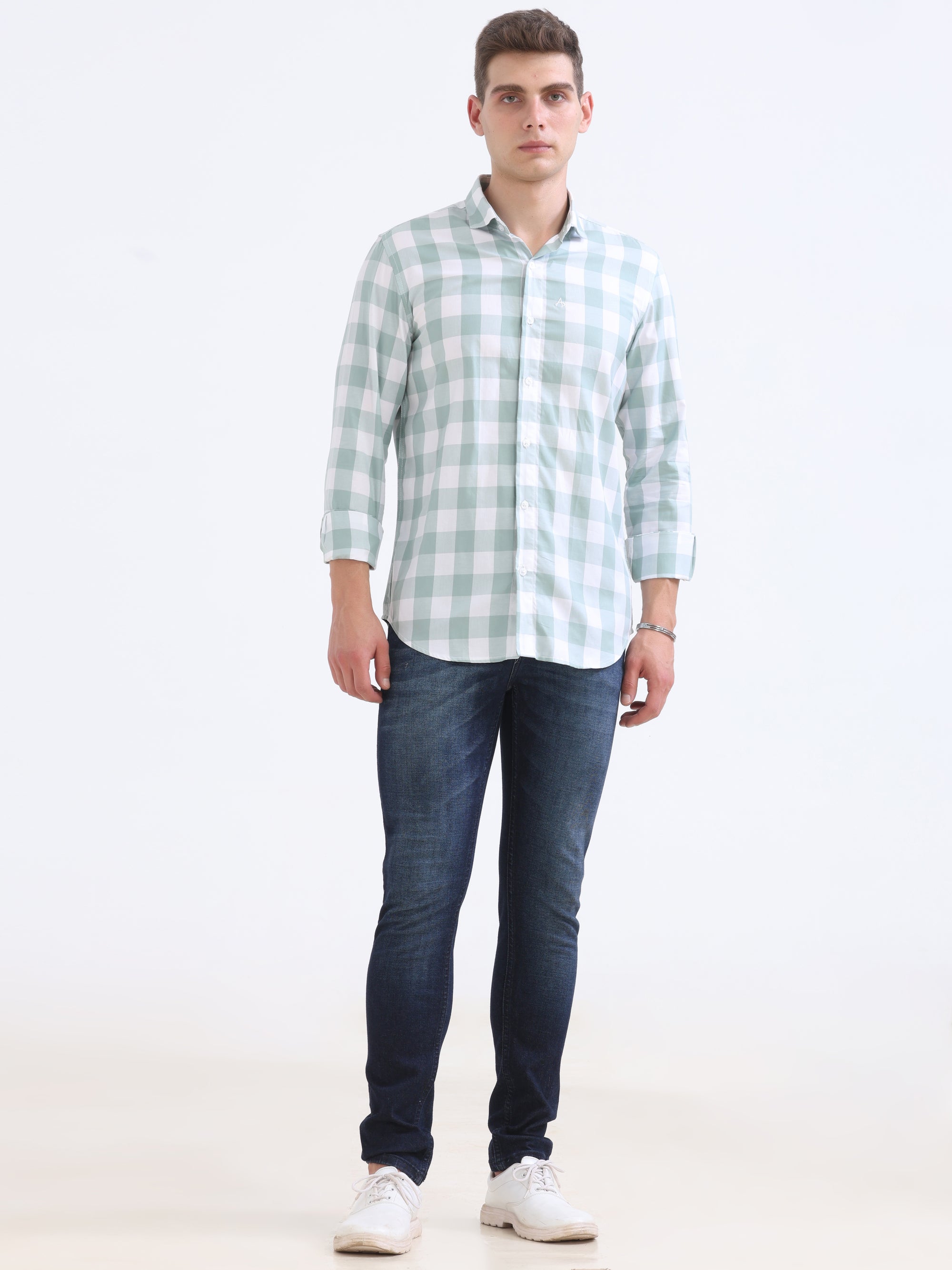 Pistachio Tapered Fit Shirt