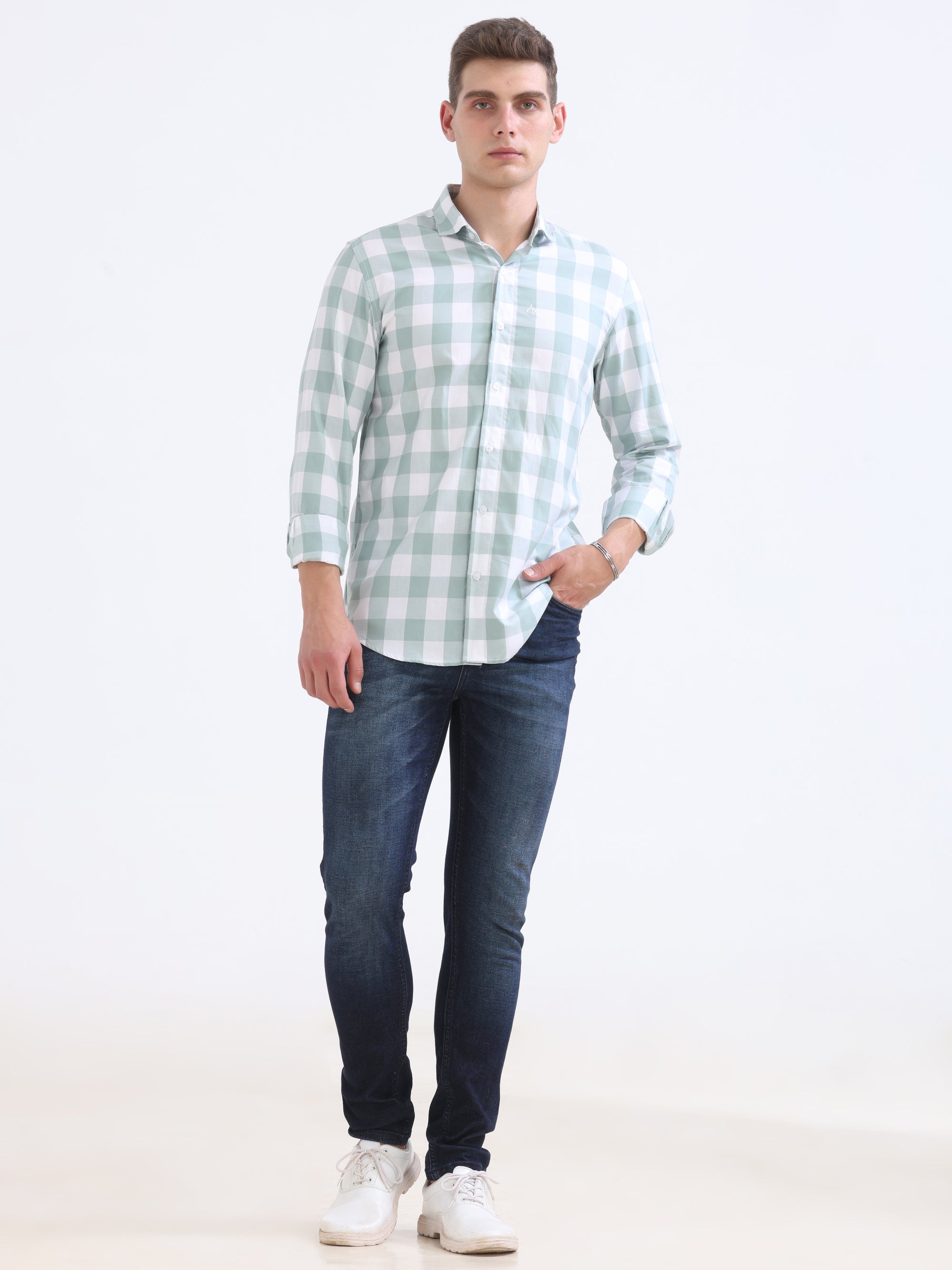 Pistachio Tapered Fit Shirt