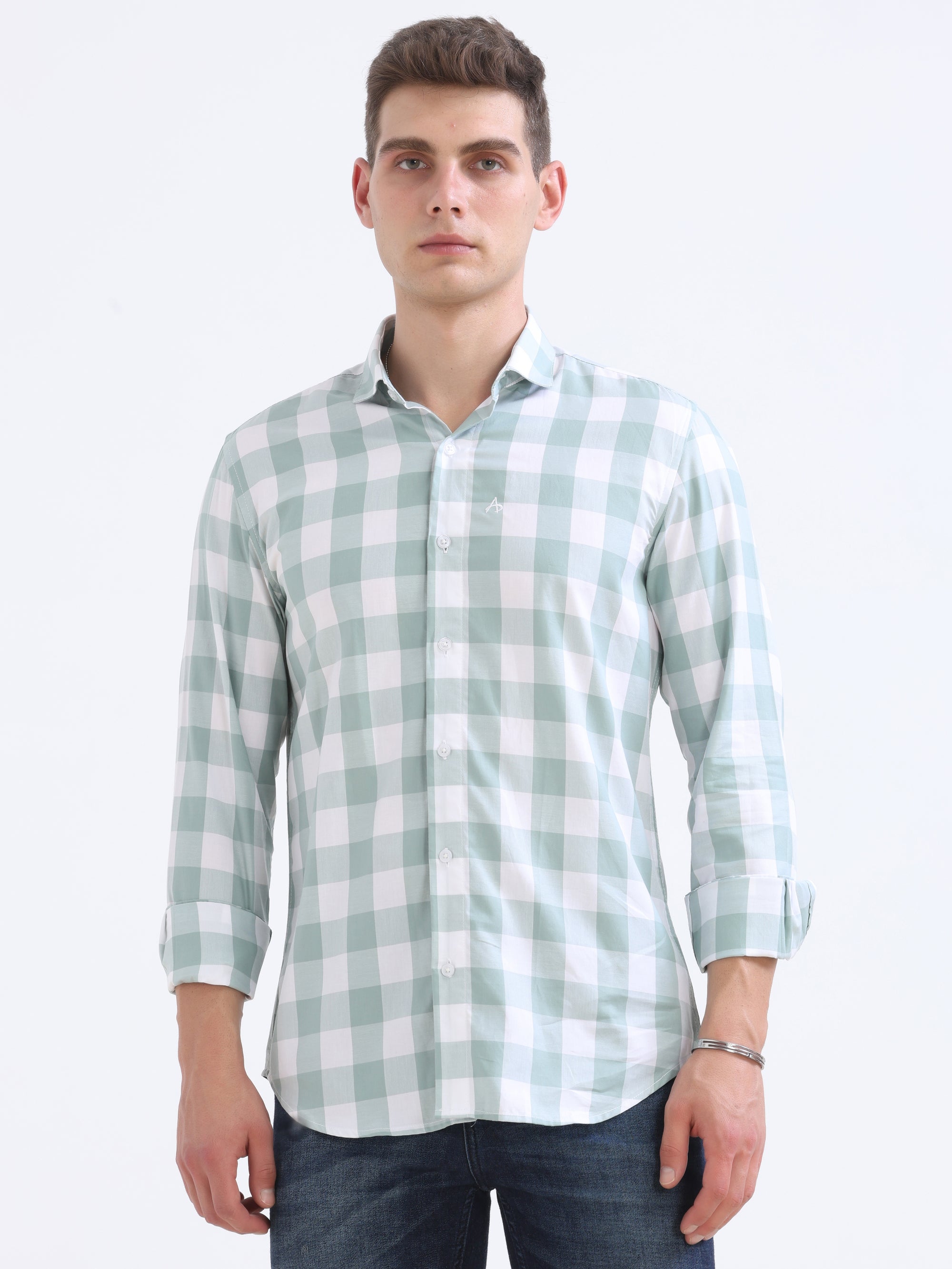 Pistachio Tapered Fit Shirt