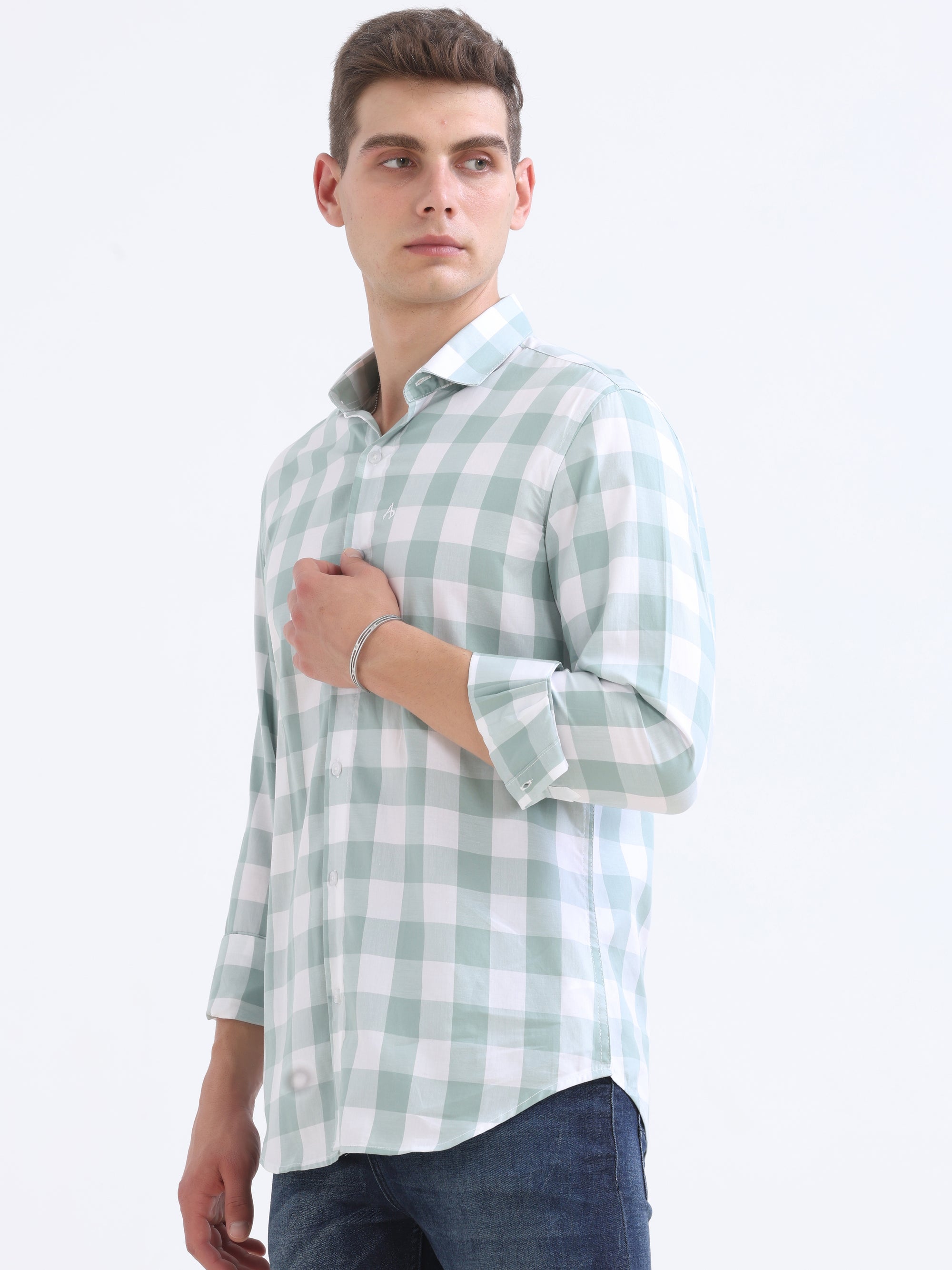 Pistachio Tapered Fit Shirt