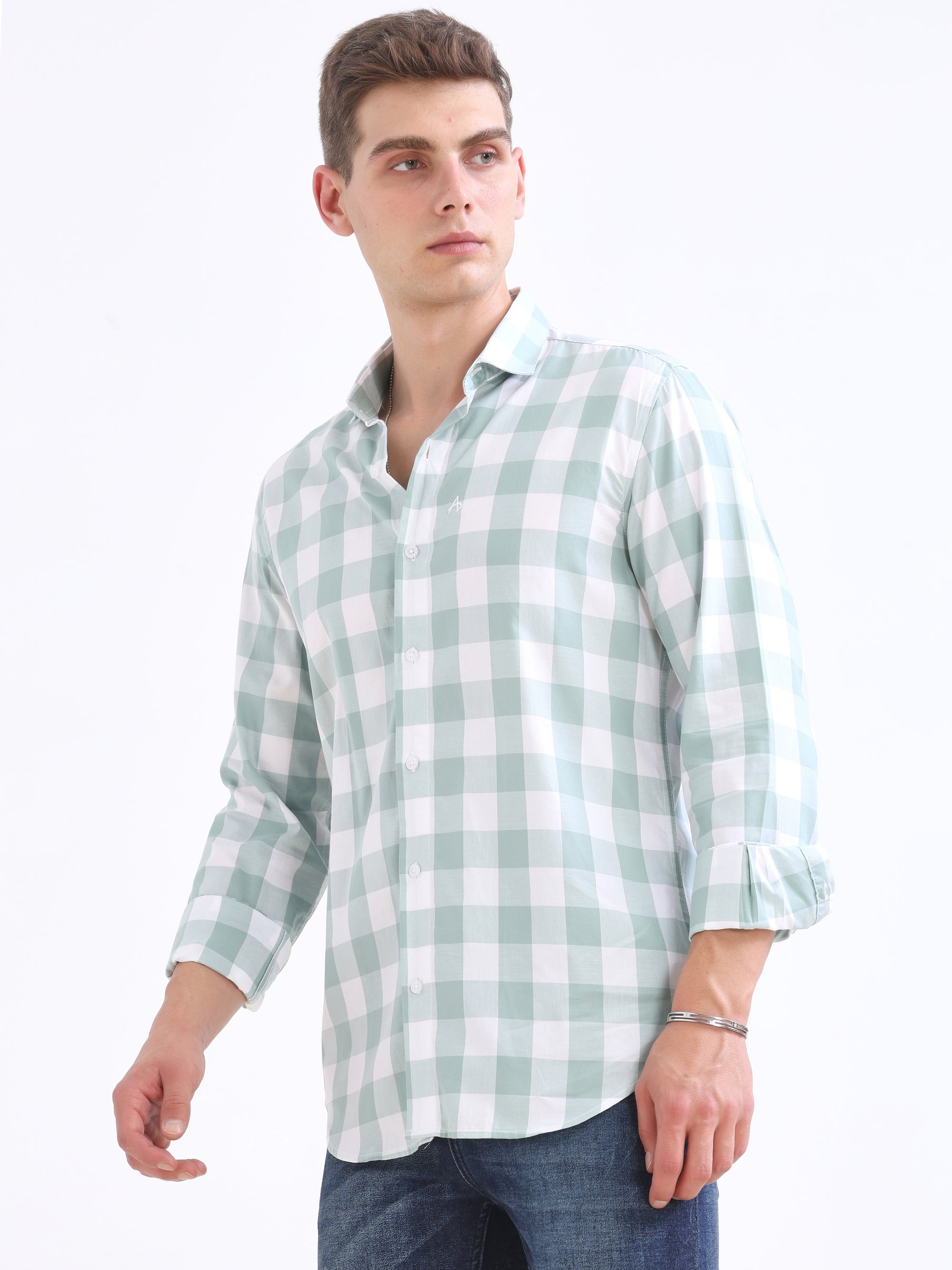 Pistachio Tapered Fit Shirt