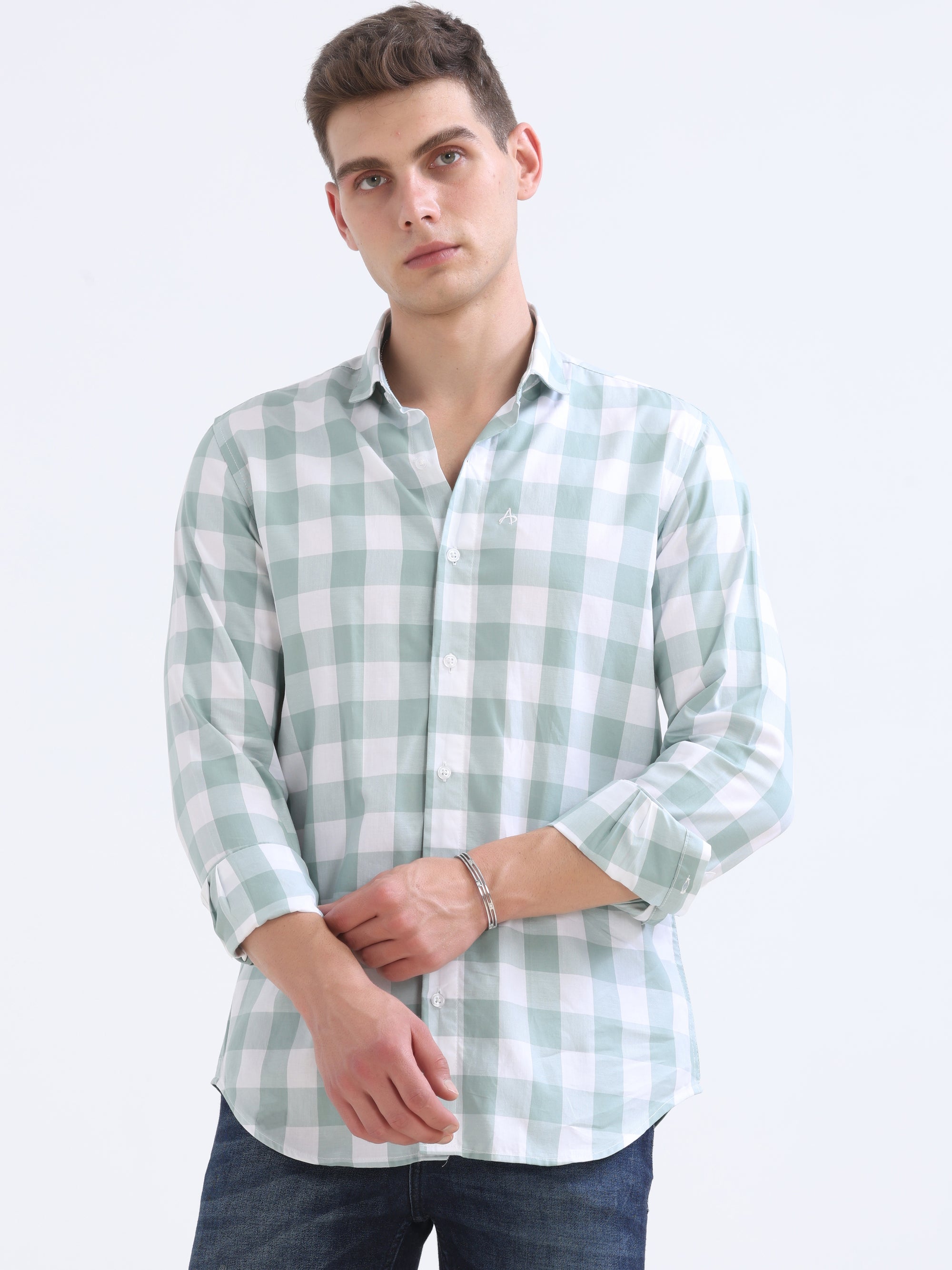 Pistachio Tapered Fit Shirt