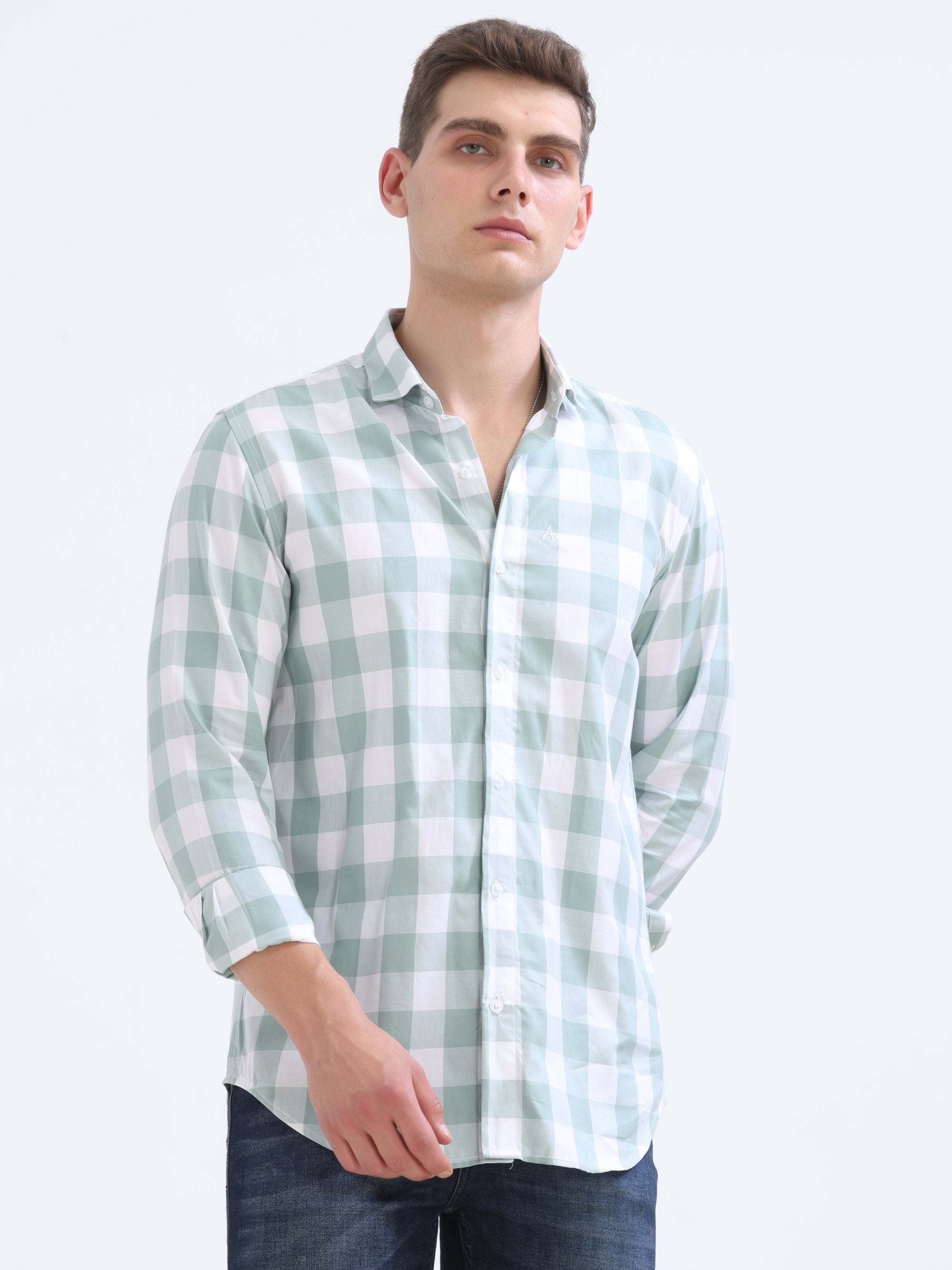 Pistachio Tapered Fit Shirt