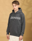 Full Sleeve Regular Fit Hoodie-Grey