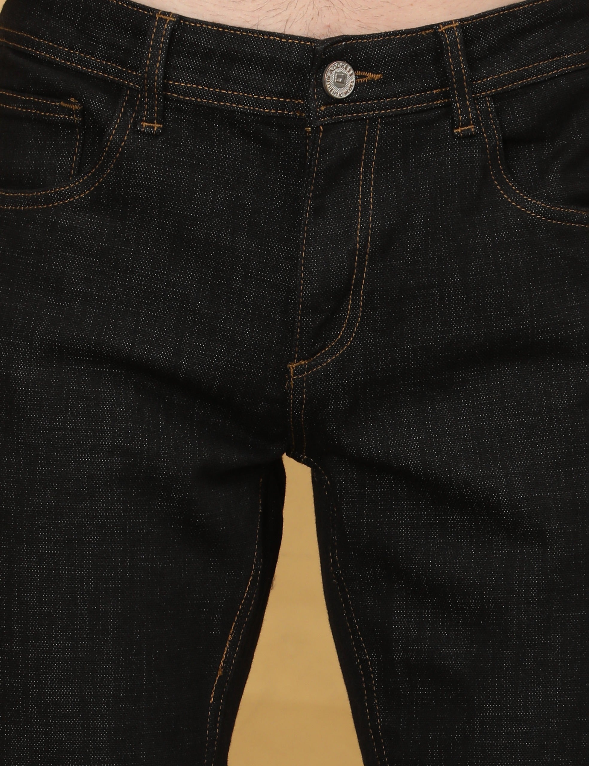 Row Black Denim Slim Fit Pants