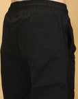 Regular Fit Black Cargo Pants