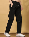 Regular Fit Black Cargo Pants