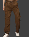 Extra Comfort Regular Fit Cargo Pants - Coffee Brown