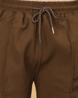 Extra Comfort Regular Fit Cargo Pants - Coffee Brown