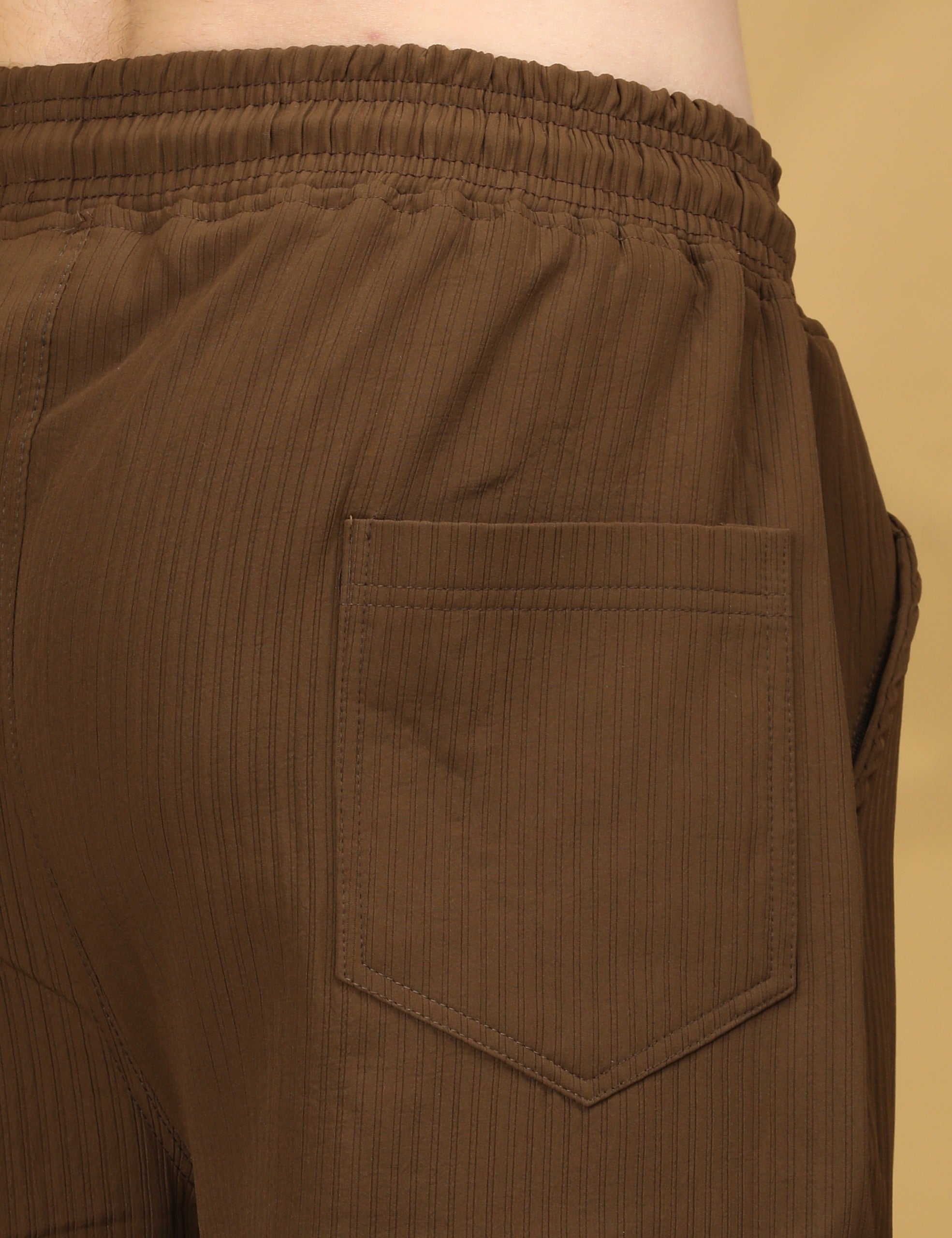 Extra Comfort Regular Fit Cargo Pants - Coffee Brown