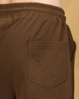 Extra Comfort Regular Fit Cargo Pants - Coffee Brown