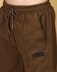 Extra Comfort Regular Fit Cargo Pants - Coffee Brown