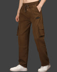 Extra Comfort Regular Fit Cargo Pants - Coffee Brown