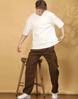 Extra Comfort Regular Fit Cargo Pants - Coffee Brown