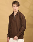 Sweat Shirt Full Sleeve Regular Fit - Brown