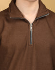 Sweat Shirt Full Sleeve Regular Fit - Brown