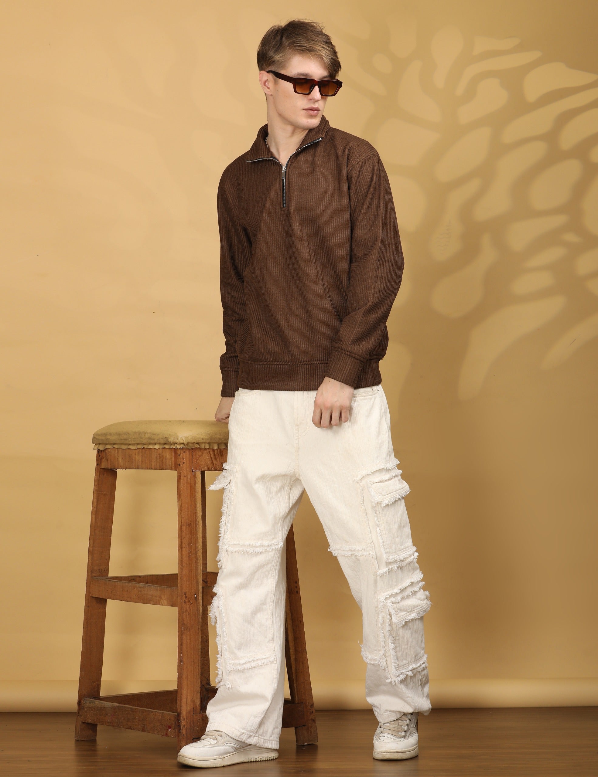 Sweat Shirt Full Sleeve Regular Fit - Brown