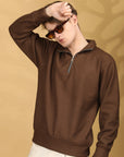 Sweat Shirt Full Sleeve Regular Fit - Brown