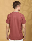 Half Sleeve Regular Fit Round neck Rust- T shirt