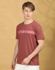 Half Sleeve Regular Fit Round neck Rust- T shirt