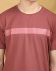 Half Sleeve Regular Fit Round neck Rust- T shirt