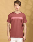 Half Sleeve Regular Fit Round neck Rust- T shirt