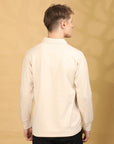 Full Sleeve Regular Fit Camel Brown T shirt