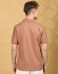 Half Sleeve Regular Fit Peach T shirt