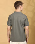 Half Sleeve Regular Fit Grey T shirt