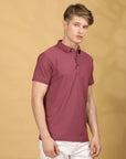 Half Sleeve Regular Fit Onion Polo T-Shirt