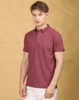 Half Sleeve Regular Fit Onion Polo T-Shirt